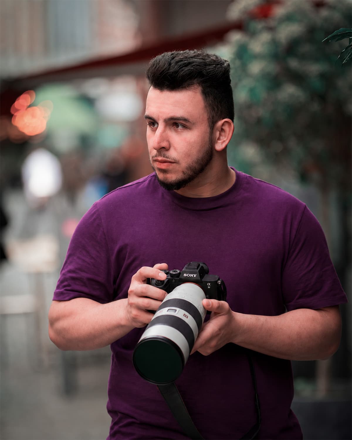 Jadson Duarte, fondateur de DuartFilms, en tournage à Bruxelles
